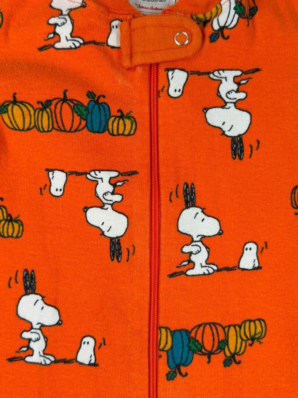 HANNA ANDERSSON x PEANUTS Fall Org Cotton Zip Sleeper - 18-24M